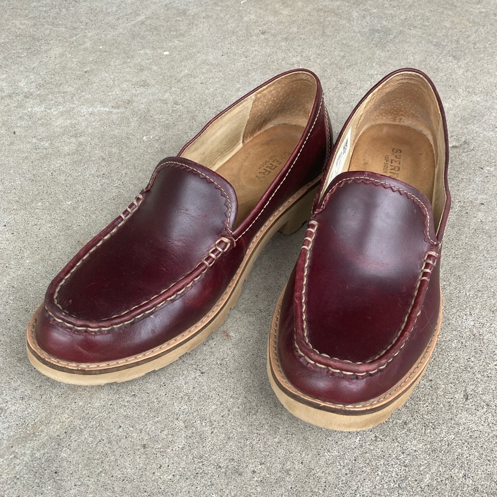 Sperry Original Leather Lug Loafer - Wine